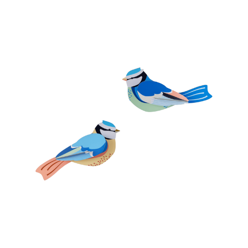 Studio Roof wanddecoratie vogels Blue Tits